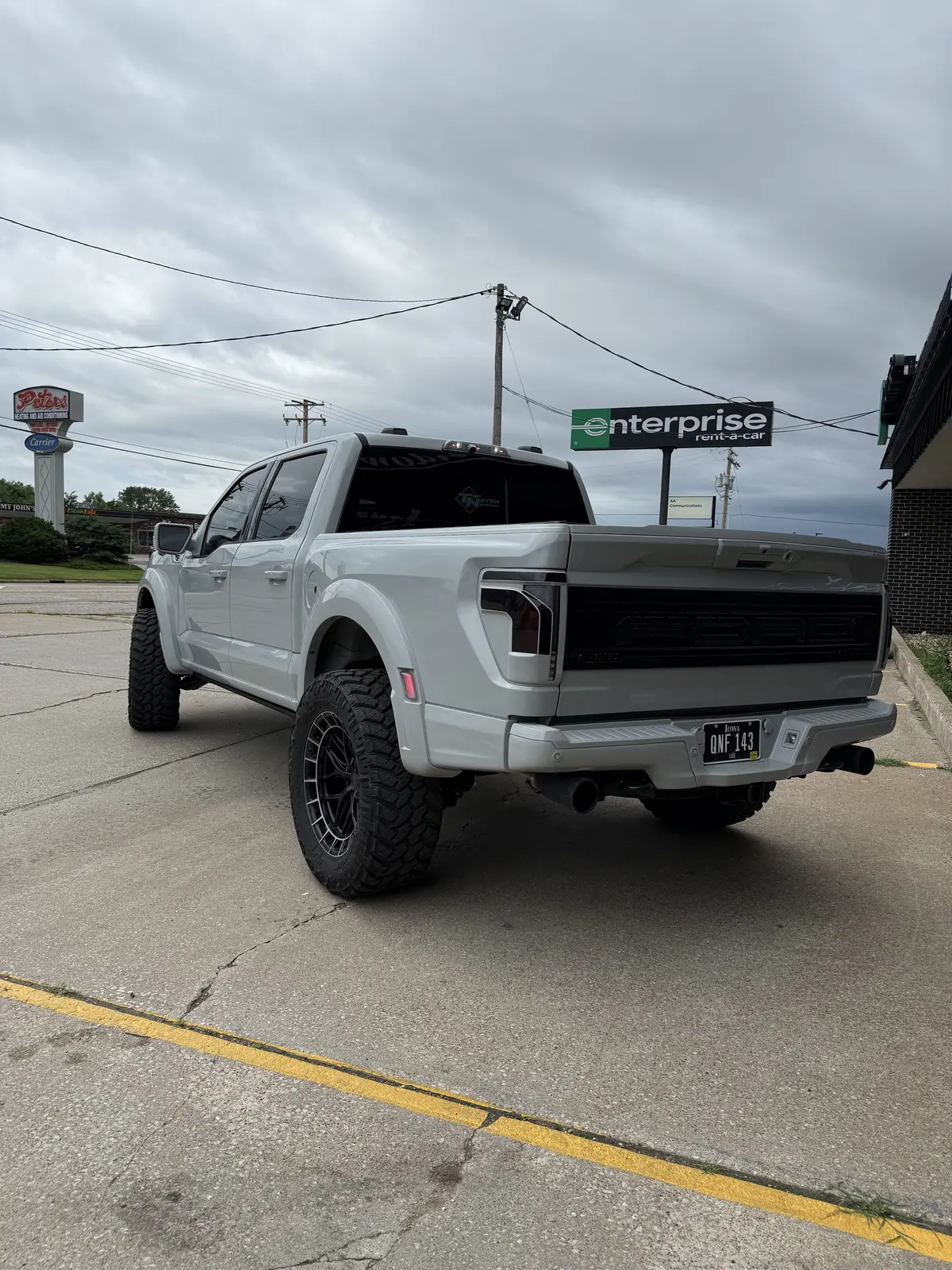 Tinted pickup truck in the Quincy, Illinois area