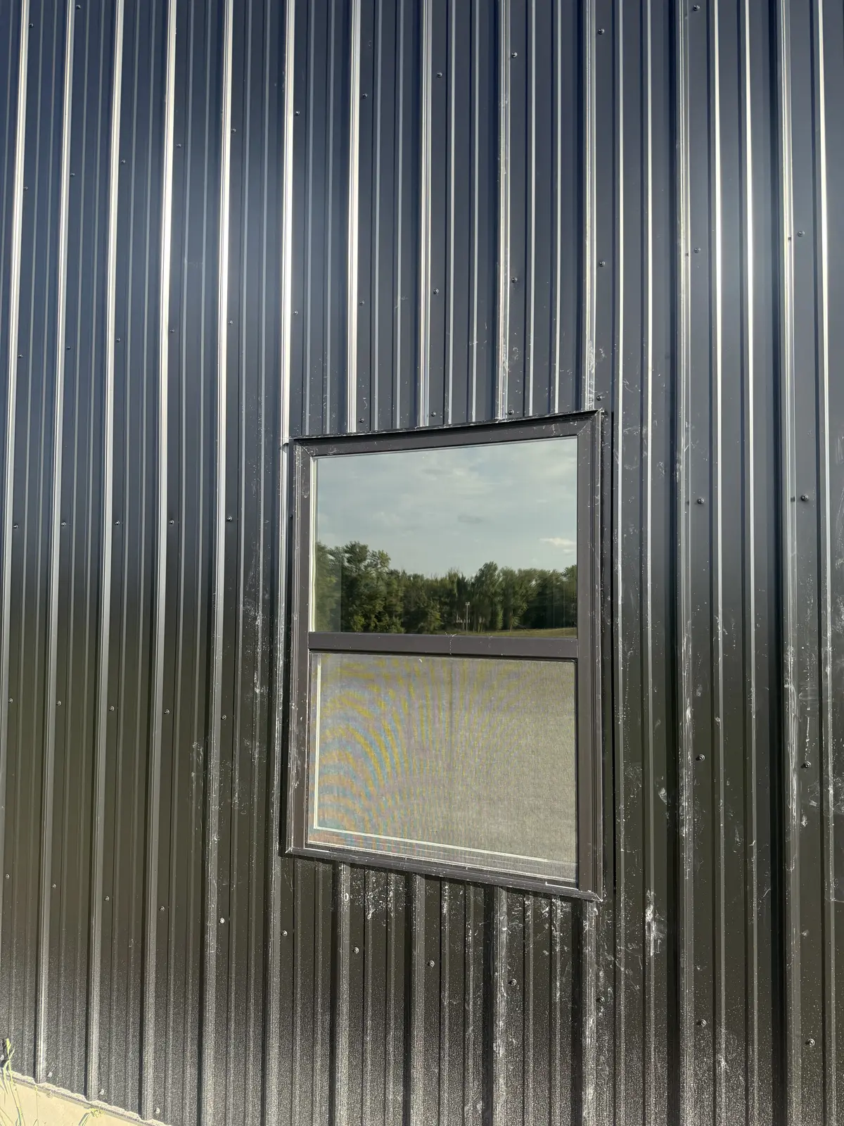 Finished commercial window film detail in Quincy, Illinois
